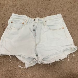 Levi’s 501 light wash shorts